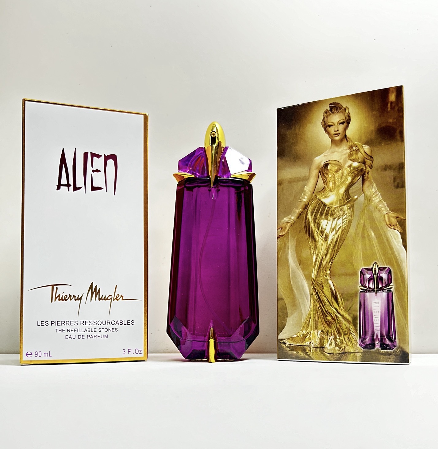 Xerjoff Perfume Fragrance - Thierry Mugler Alien Purple, Gold, Red