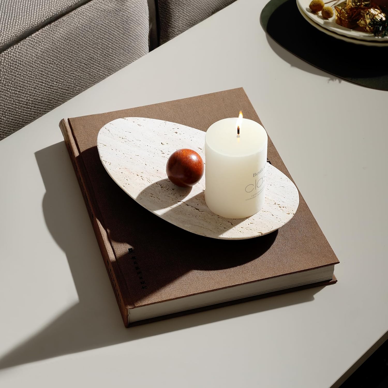 Travertine Vanity Tray for Bat - Perfume Fragrance House review and price
